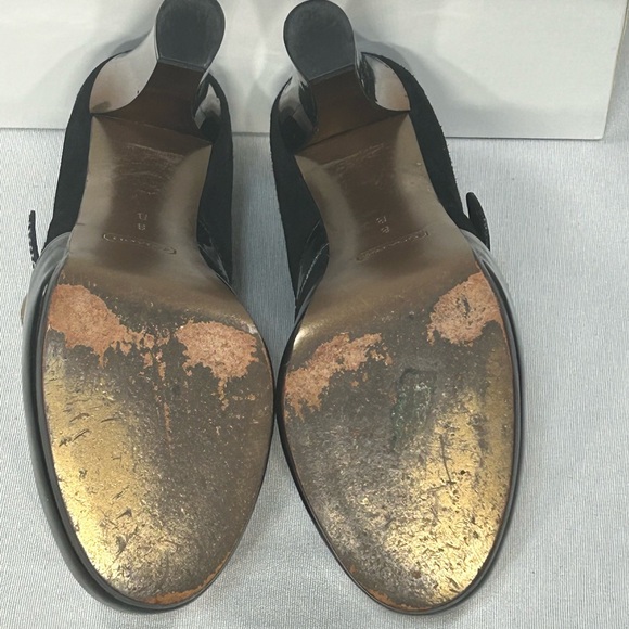 Women’s Coach Davine Platform Black Suede with Gold Heel Size 8 Great Condition! - Picture 15 of 16
